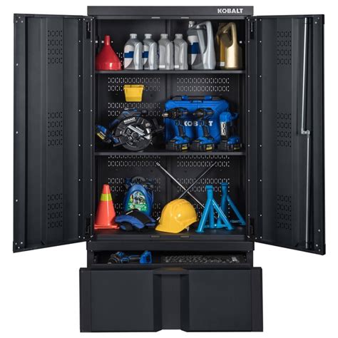 kobalt steel freestanding garage cabinet|lowe's garage storage cabinets kobalt.